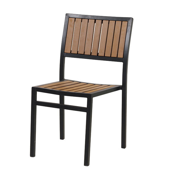 [체어몰] CMD-B016의자[오크/월낫] - 야외용 의자,알미늄의자, 팬션의자,파라솔의자,목재의자