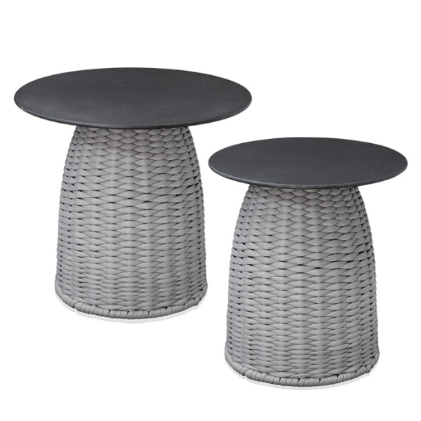 체어몰 CMH-머쉬볼 라탄 강화유리 원형테이블 - 인테리어 디자인 알미늄 철재 유리 마블 대리석 골드프레임 테이블 탁자,머쉬볼 라탄 강화유리 원형테이블