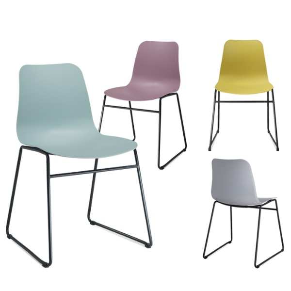 체어몰 CMH-무스 플라스틱 의자- 인테리어 디자인 사출 플라스틱 철재 의자,무스 플라스틱 의자