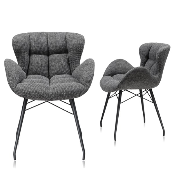 체어몰 CMH-로코 패브릭 의자 - 인테리어 디자인 알미늄 철재 목재 라탄 인조가죽 디자인소파,로코 패브릭 의자