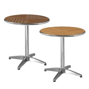 체어몰 CMH-그리드 수지목 원형테이블- 인테리어 디자인 알미늄 철재 유리 마블 대리석 골드프레임 야외용 테이블 탁자 아웃도어,그리드 수지목 원형테이블