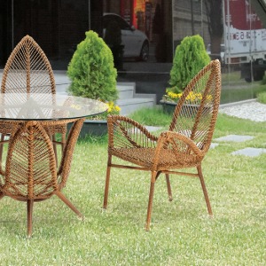 체어몰 CMH-제니스 라탄 팔걸이 의자 - 인테리어 디자인 알미늄 철재 목재 라탄 의자,제니스 라탄 팔걸이 의자