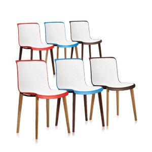 체어몰 CMH-코로 투톤플라스틱 원목의자- 인테리어 디자인 알미늄 철재 목재 라탄 의자,코로 투톤플라스틱 원목의자