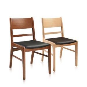체어몰 CMH-난타 원목 의자(가로대형) - 인테리어 디자인 목재 원목 가죽 페브릭 의자,난타 원목 의자