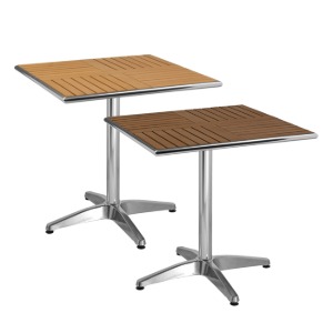 체어몰 CMH-그리드 수지목 사각테이블- 인테리어 디자인 알미늄 철재 유리 마블 대리석 골드프레임 야외용 테이블 탁자 아웃도어,그리드 수지목 사각테이블