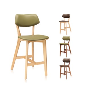 체어몰 CMH-투란 원목 바의자- 인테리어 디자인  철재 스테인레스 바체어 빠텐의자,투란 원목 바의자
