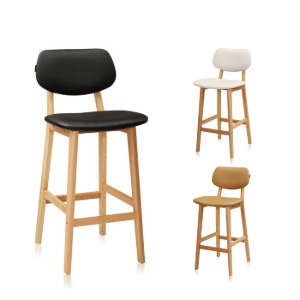 체어몰 CMH-발렌스 원목 바의자- 인테리어 디자인  철재 스테인레스 바체어 빠텐의자,발렌스 원목 바의자