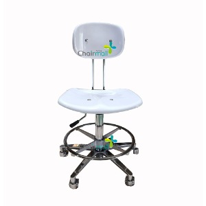 체어몰 - 반도체 FRP 300 - 반도체 크린룸 제전 무정전 실험실 연구실 작업 병원 수술용 FRP 정전기방지 의자 반도체 FRP 300