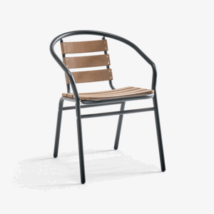 체어몰 CMGA-모코(블랙프레임/스틸암) - 인테리어 디자인 사출 빠텐 프라스틱 알미늄 철재 라탄 의자 모코(블랙프레임/스틸암)