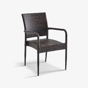 [체어몰]CMGA-라타(암체어) - 인테리어 디자인 사출 빠텐 프라스틱 알미늄 철재 라탄 의자  라타(암체어)