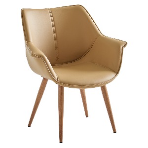 체어몰 CMD-W212(PU) 의자 - 인테리어 디자인 알미늄 철재 골드프레임 의자, W2612 의자