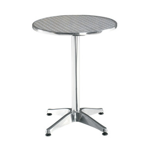 [체어몰]CMD-T22 원형(은색) - 인테리어 테이블, 알미늄탁자, 디자인탁자,파라솔테이블,야외테이블