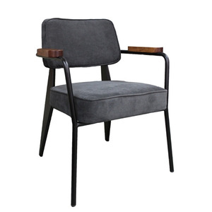 [체어몰]CMGR-스탠다드암체어(그레이패브릭) - 인테리어의자, 목재의자, 디자인의자,무늬목의자, 식탁의자 업소의자